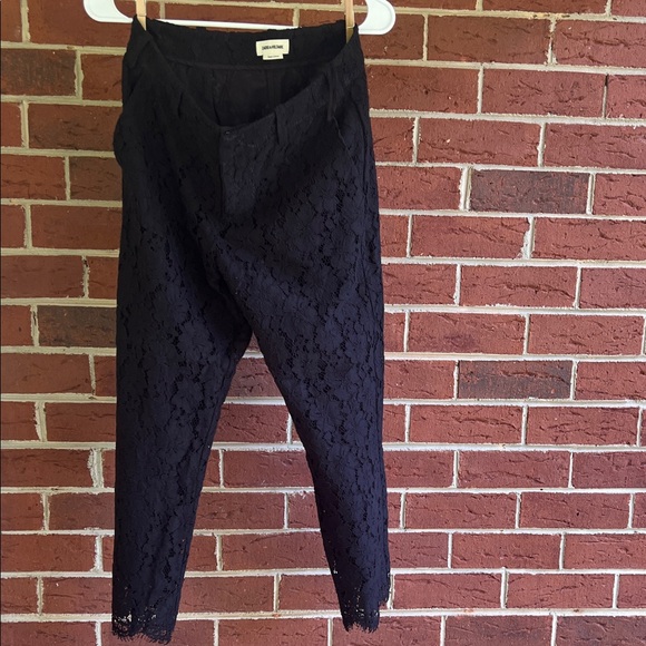 Zadig & Voltaire Black Lace Trousers - Picture 1 of 4